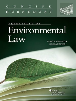 cover image of Principles of Environmental Law